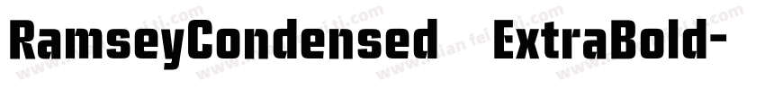 RamseyCondensed ExtraBold字体转换